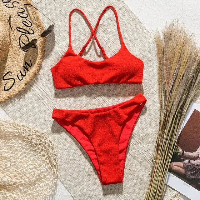 Crimson Glow Bikini